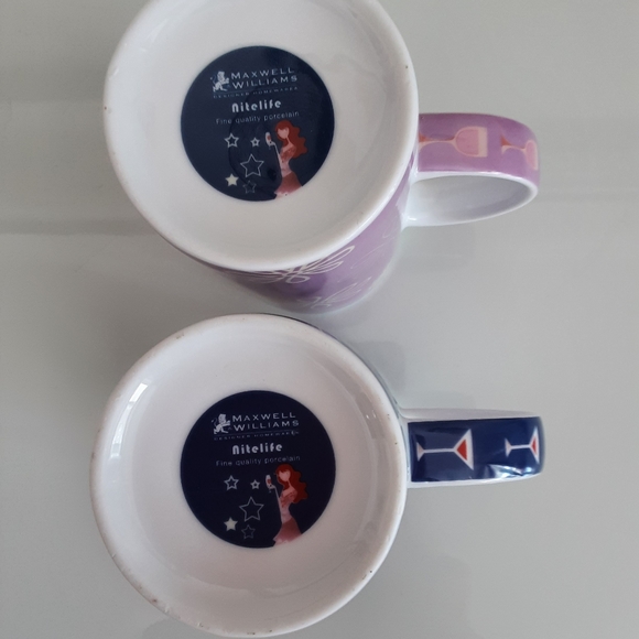 Set of Maxwell Williams "Nitelife" Porcelain Mugs - Picture 6 of 6